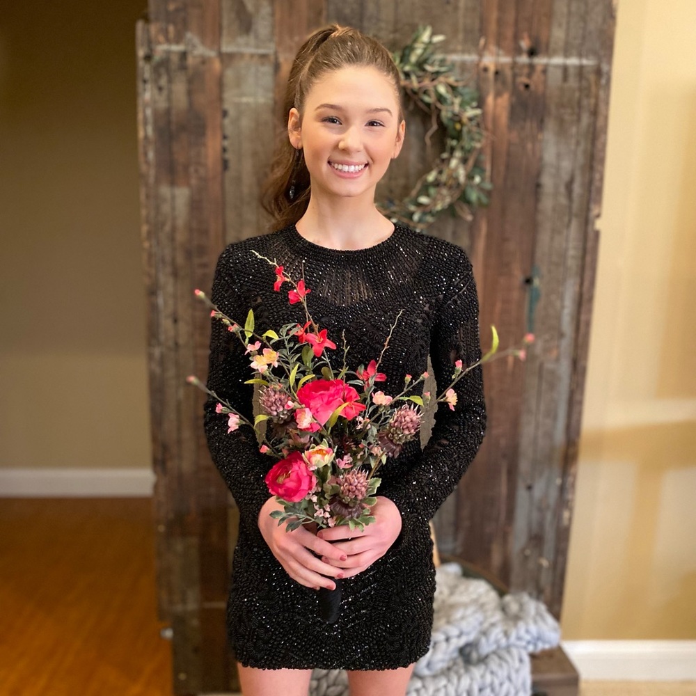 Sherri Hill - Size 2 - Truly adorable beaded black dress!